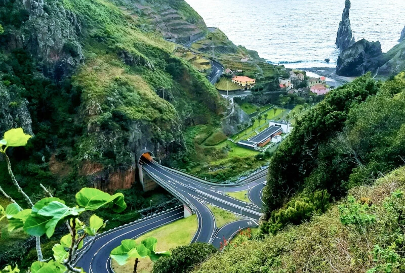 modern expressway and tunnel network Madeira road infrastructure