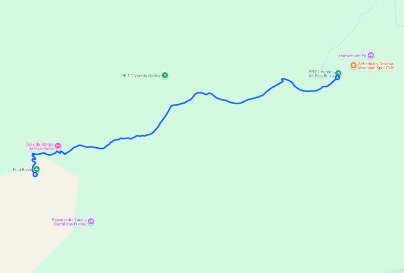 Pico Ruivo Madeira Guide 2026: PR1.2 Easy Way - Google Maps Img